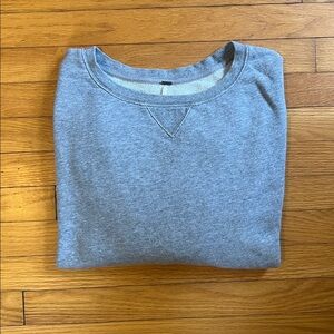 Free People Grey Oversized Sweatshirt